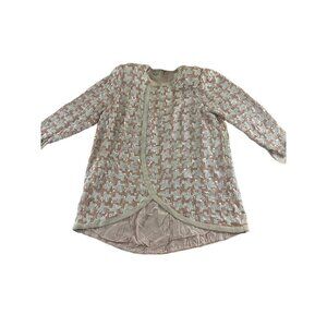 Vintage Judith Ann Plus 100% Silk Full Sequin Long Sleeve Top - 2XL